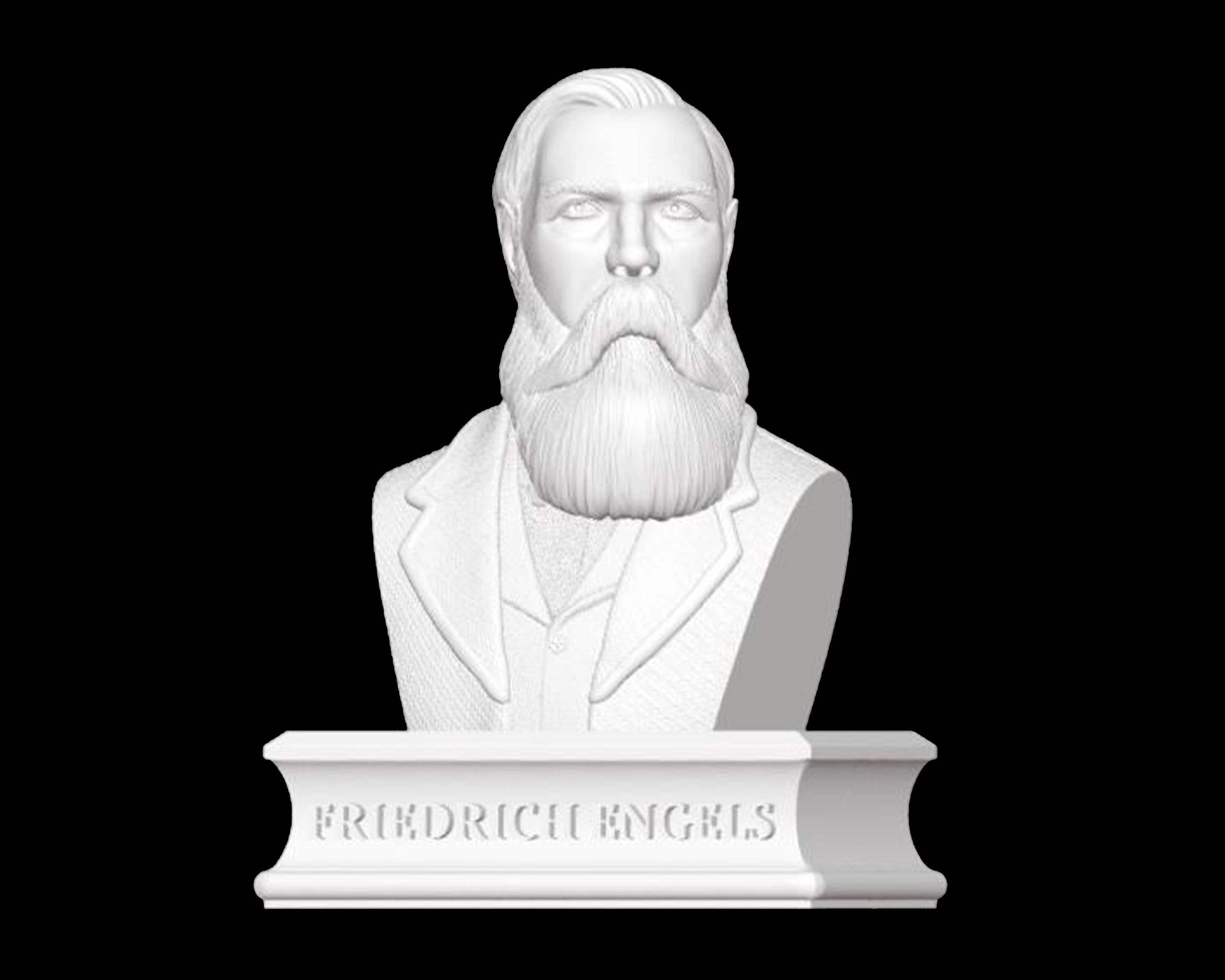 Engels Bust, Friedrich Engels Bust, Friedrich Engels Statue, Socialist Art, Karl Marx, 3D Printed Sculpture, Size & Colour Option