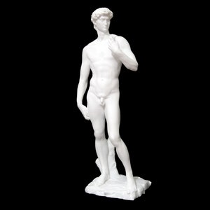 David Statue, David of Michelangelo, Michelangelo&#39;s Sculpture of David, Renaissance Sculpture, 3D Printed Statue, Size & Colour Options