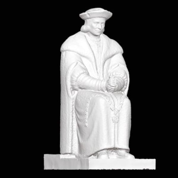 Sir Thomas More Statue, Thomas More Skulptur, Politiker Statue, Philopher Skulptur, 3D-gedruckte Skulptur, Größen- und Farboptionen