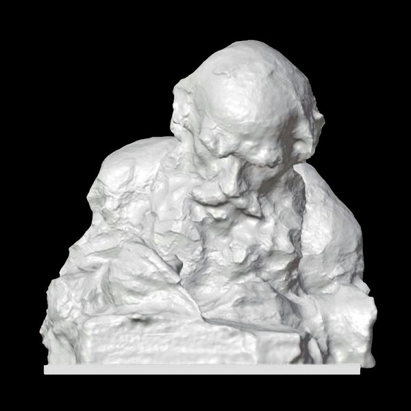 Lew Nikolajewitsch Tolstoi Büste, Leo Tolstoi Statue, Tolstoi Skulptur, russischer Schriftsteller, 3D gedruckte Statue, Größen- und Farboptionen