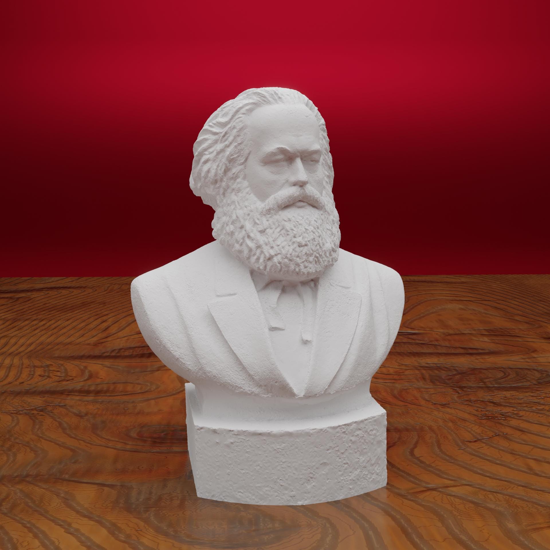 カール・マルクスの胸像、カール・マルクスの像、3Dプリント像、サイズ