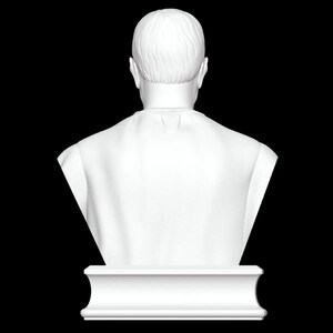 Busto di Niccolò Machiavelli, Scultura di Niccolò Machiavelli, Filosofo italiano, Rinascimento, Scultura stampata in 3D, Dimensioni e opzioni di colore immagine 5