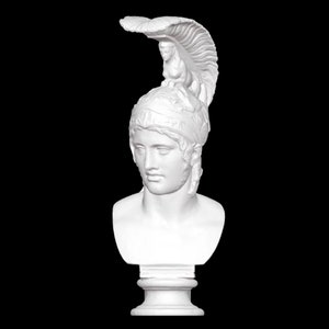 Ares Bust, Ares Statue, Go of War Sculpture, Ancient World, Ancient Greek Statue, 3D Printed Sculpture, Size & Colour Options