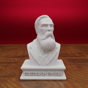 Engels Bust, Friedrich Engels Bust, Friedrich Engels Statue, Socialist Art, Karl Marx, 3D Printed Sculpture, Size & Colour Option