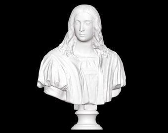Raphael Bust, Raffaello Sanzio da Urbino Statue, Raphael Sanzio Sculpture, Renaissance Artist, 3D Printed Sculpture, Size & Colour Options