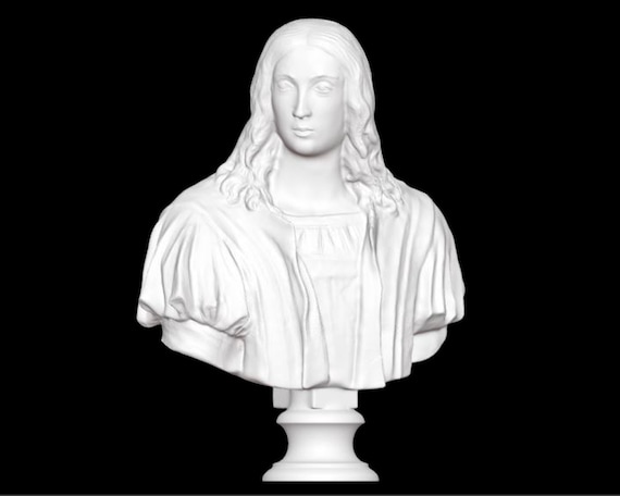 ラファエロの胸像、ルネサンス期の芸術家の彫刻、3Dプリントされた