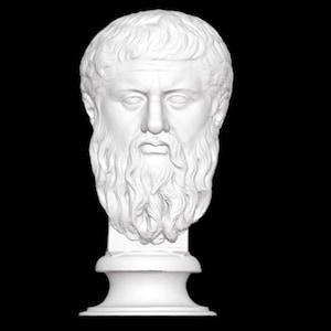 Plato Bust, Plato Statue, Famous Ancient Greek Philosopher, 3D Printed Sculpture, Size & Colour Option