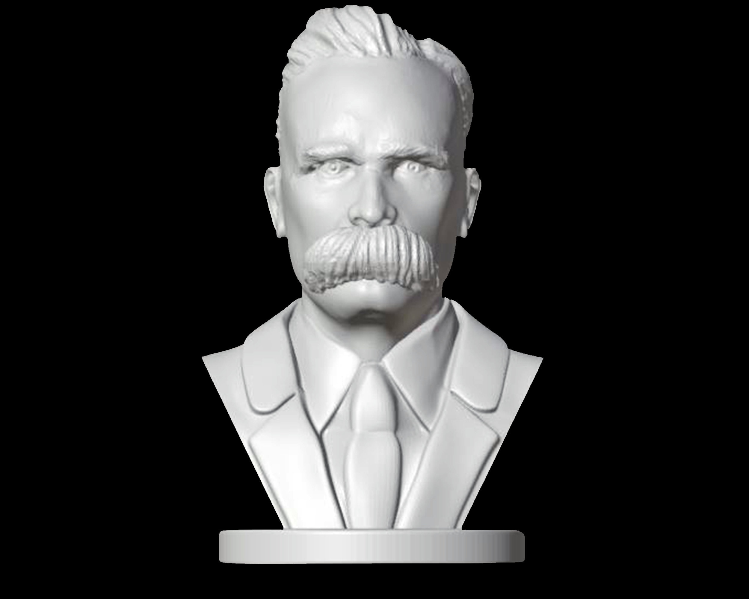 Friedrich Nietzsche Bust, Nietzsche Statue, Friedrich Nietzsche Sculpture, German Philosopher, 3D Printed Statue, Size & Colour Options
