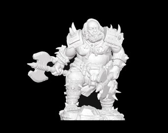Orc Bakunin Statue: Collectivist Anarchism, 3D Printed Sculpture
