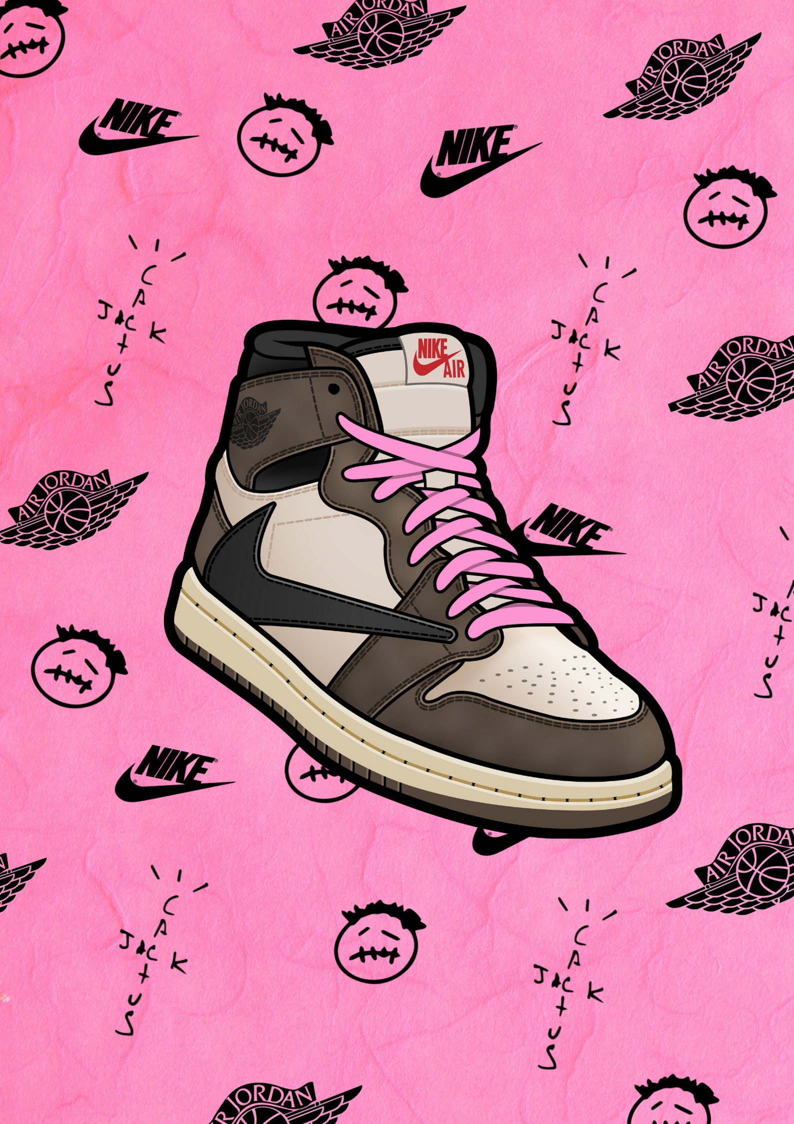 travis scott jordan 1 painting