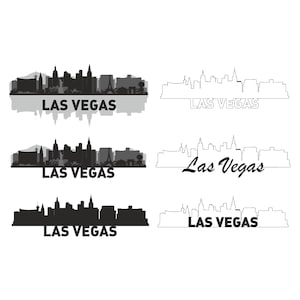 Las Vegas Skyline svg, Las Vegas svg, Las Vegas Silhouette, Las Vegas png, Digital Download
