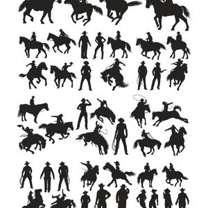 Cowboy SVG, Western Svg, Cowboy Silhouette, Rodeo Svg, Horse Svg, Wild West svg, Western Cowboy svg, Cowboy Clipart, Ranch svg, Cowgirl svg