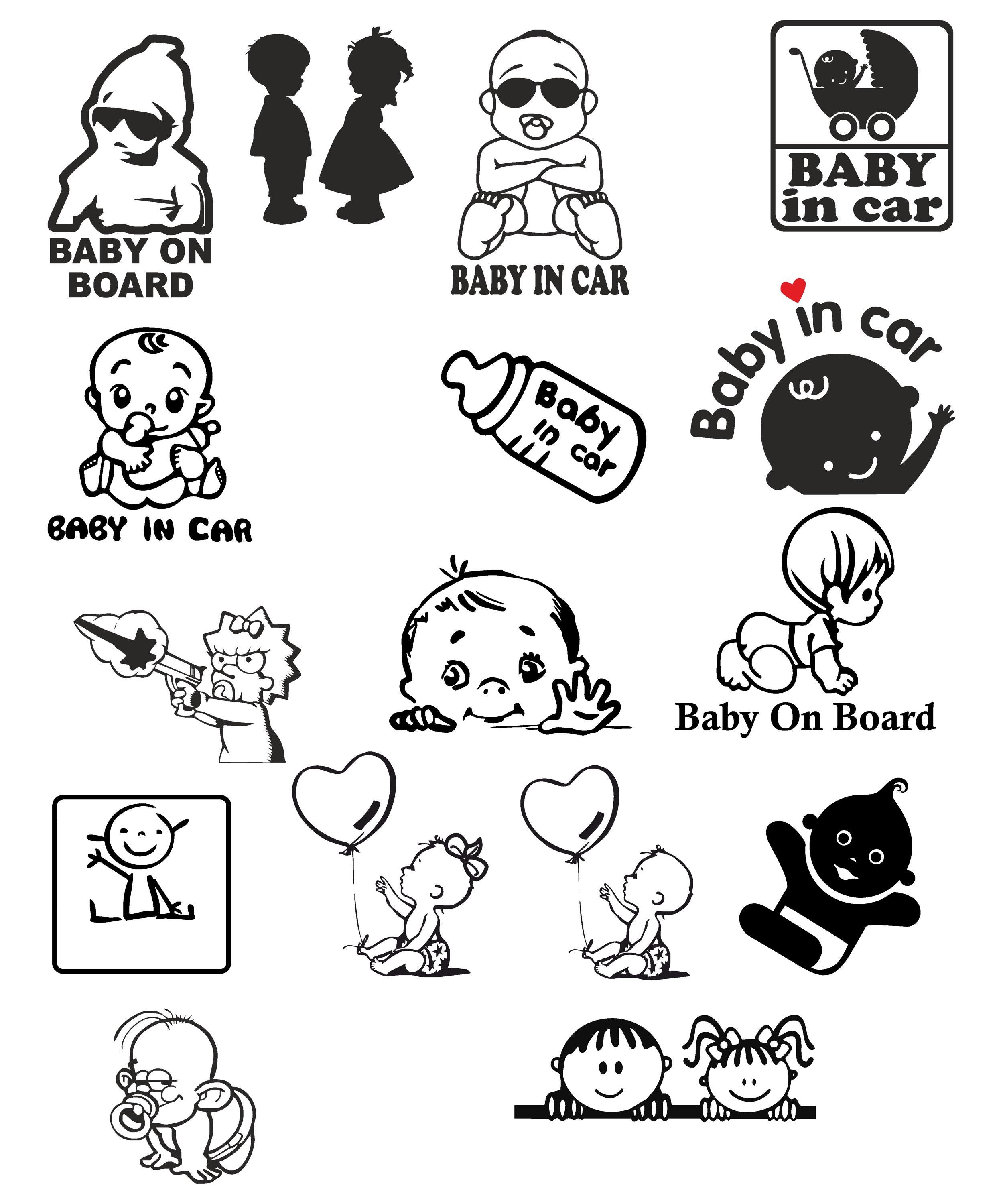 Bébé à bord svg - Etsy México, image size:2500x3000