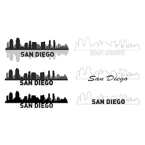 San Diego Skyline SVG, California State, San Diego Silhouette, San Diego SVG, San Diego PNG, San Diego Vector, San Diego Skyline, San Diego