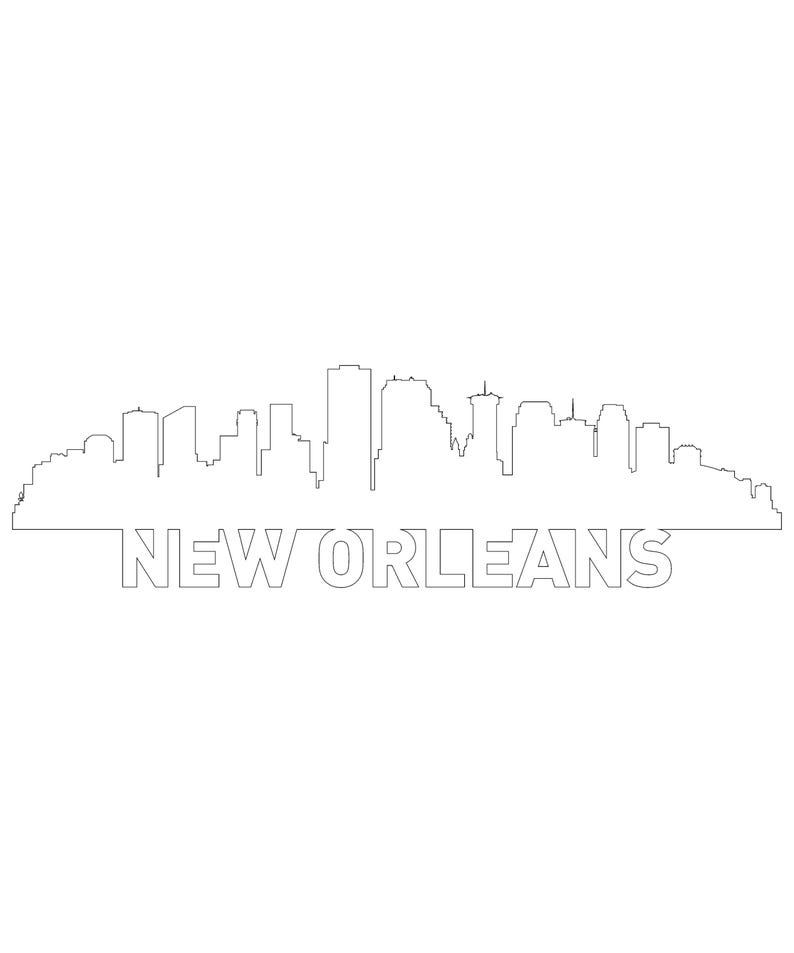 New Orleans Skyline SVG, New Orleans SVG, New Orleans PNG, New Orleans ...