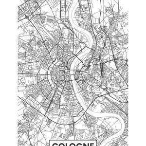 Köln SVG, Png, Cdr, AI, Eps, Dxf, Köln Karte, Köln Kunst, Straßennetz Köln, Köln Stadtplan, Karte von Köln, Köln Cut Datei