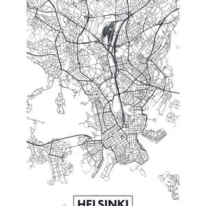 Helsinki SVG, PNG, CDR, AI, EPS, DXF, Mapa Helsinek, sztuka Helsinek, sieć ulic Helsinki, mapa miasta Helsinki, mapa Helsinek, plik cięcia Helsinek