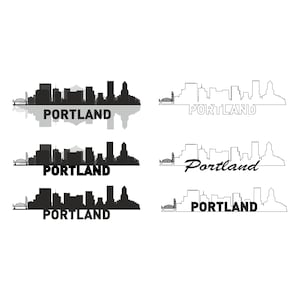 Portland Skyline SVG, Portland SVG, Portland PNG, Portland Vektor,ck oregon svg, Portland Skyline