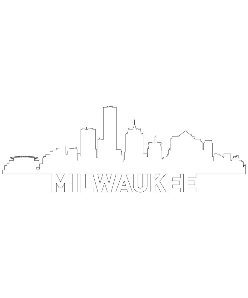 Milwaukee Skyline Svg, Milwaukee SVG, Milwaukee PNG, Milwaukee Vector ...