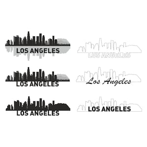 Los Angeles Skyline, Los Angeles svg, Los Angeles png, LA Skyline svg, California svg, Los Angeles Cricut, Los Angeles Vektor