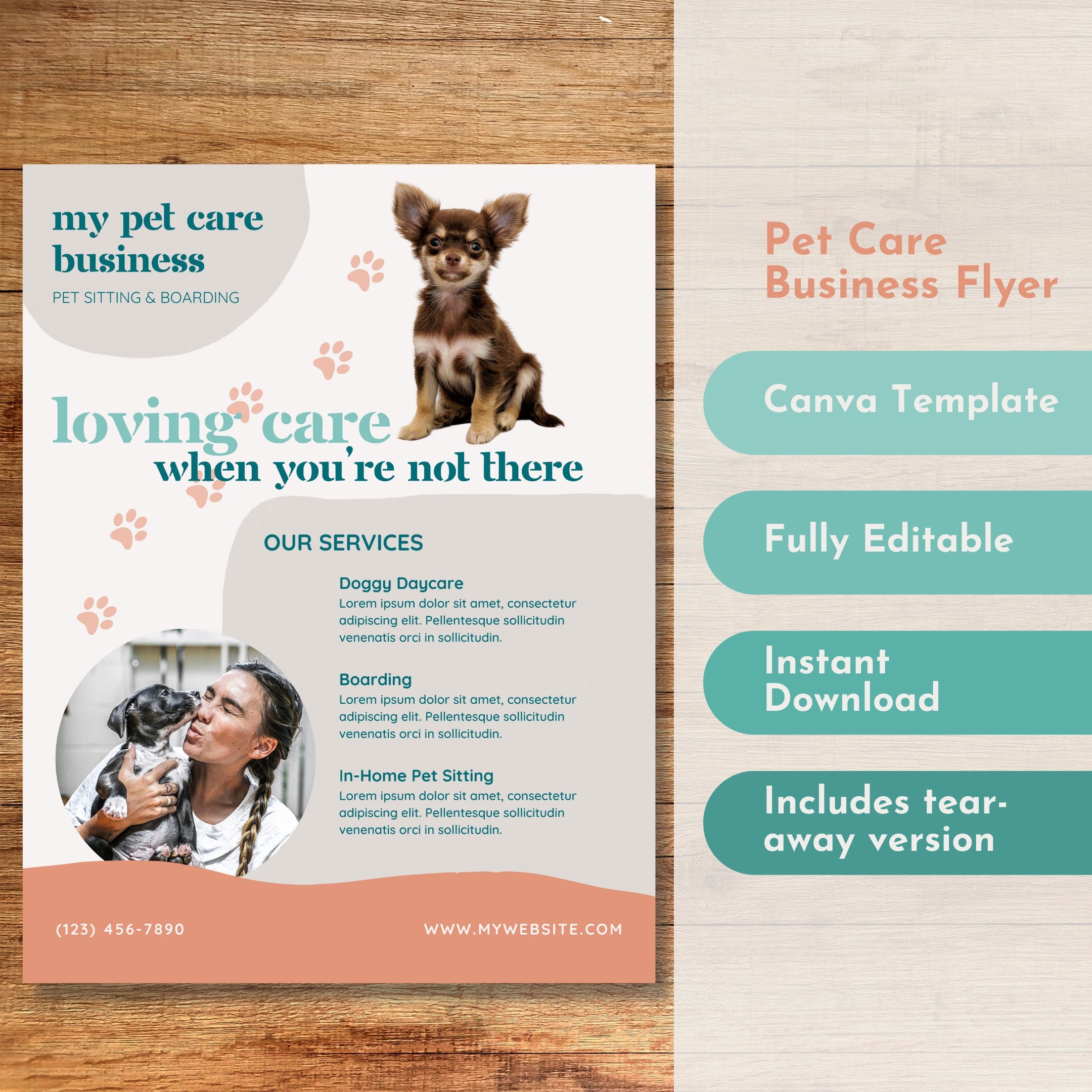 pet sitting flyers