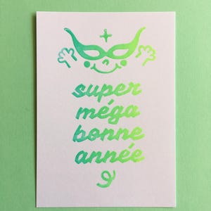 Super méga bonne année vert