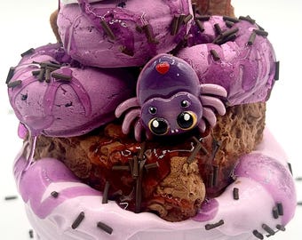 スパイダーヤムヤム - バタースライム - ASMR - DIY粘土