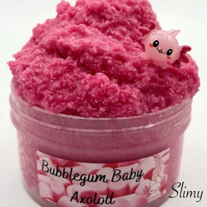 Bubblegum Baby Axolotl - Snow Fizz Slime - ASMR