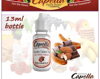 NUTTY 13ml Capella Flavor Drops Bottles - 135 FLAVORS Water Soluble Flavor  Concentrates