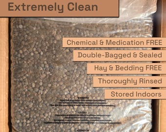 19 Lbs Rabbit Manure Rinsed No STRAW/HAY - Plus FREE Personalized Application Analysis - Fertilizer Poop Compost Pooh High Quality Organic