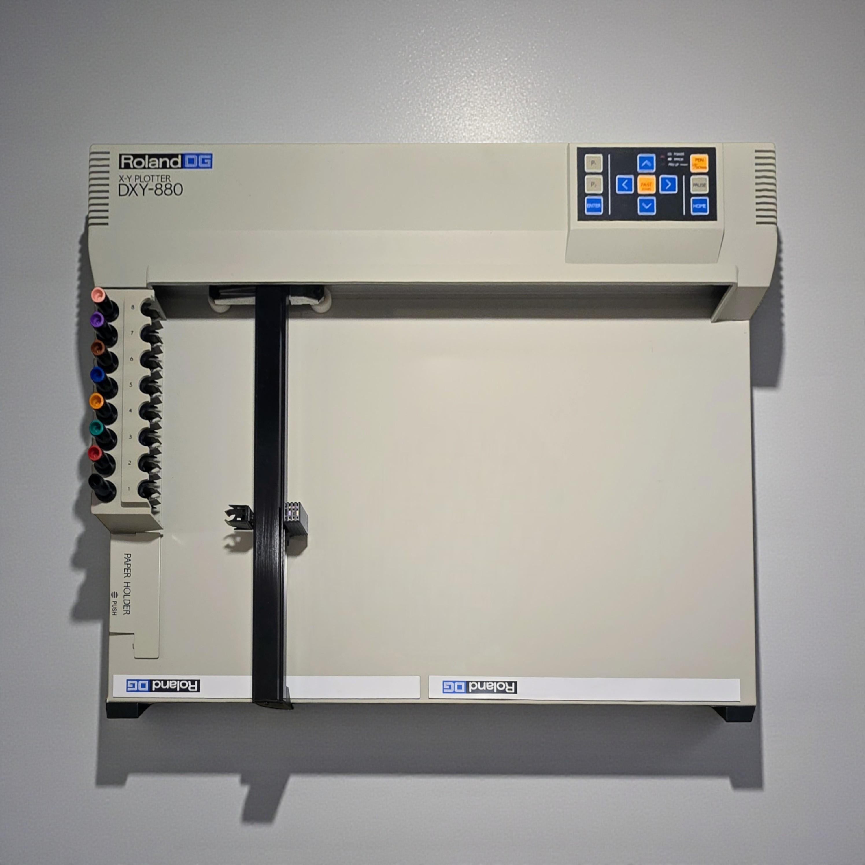 Roland DG XY PLOTTER DXY-980 本体 Vintage Roland DXY-880 X-Y Pen Plotter | 8-pen Auto Changer