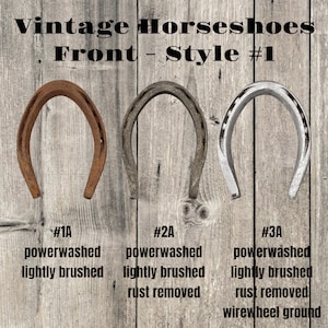 Qty1 Vintage 1950s Rustic Lucky Horseshoes - Equestrian/Home Decor for Craft Projects Chic Cottage Horse Shoe