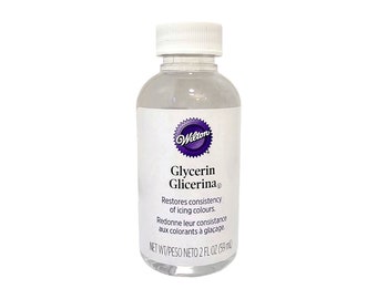 Wilton Food-Grade Vegetable Glycerin - 2 fl oz / 59ml - Made In USA