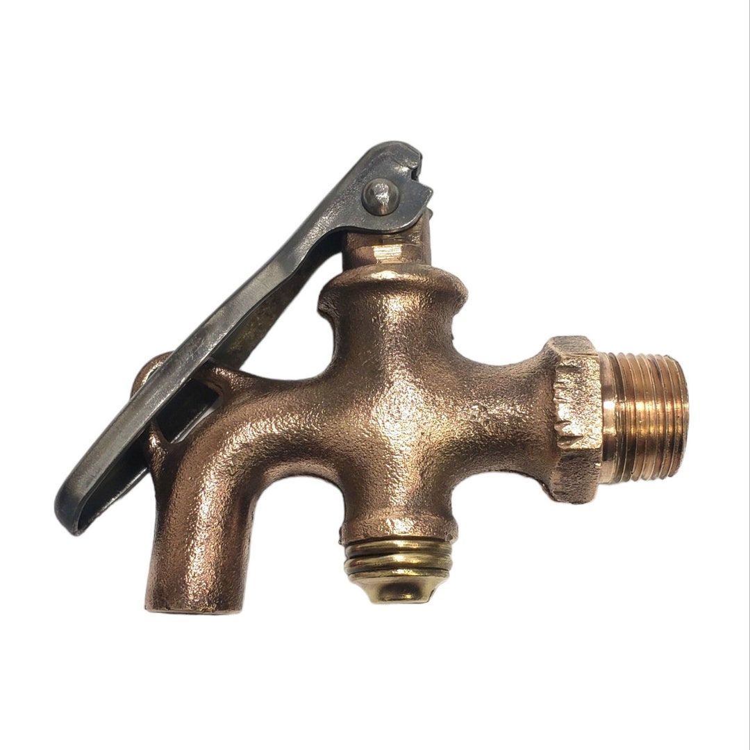 Vintage 1950s Solid Brass Locking Gas/oil Drum Spigot Faucet Etsy