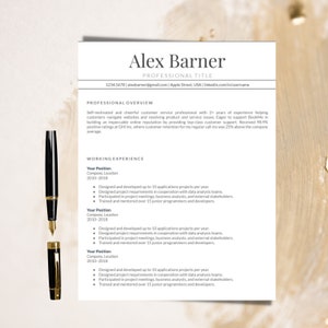 Resume Template, Professional Modern Resume Template for Pages, Word & Google Docs, Clean Modern Executive Resume Template 2022, CV Template