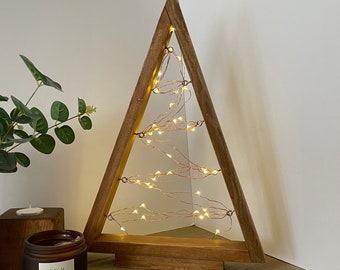 Wooden Christmas Tree with LED lights