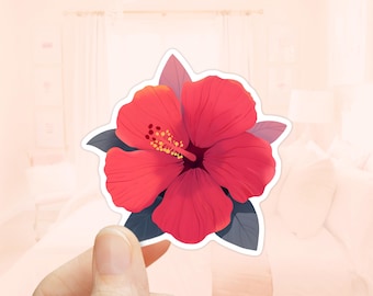 4 Adesivi Fiore Di Ibisco Hawaiano Per Auto - Decorazione Solare Riflettente, Facili Da Applicare - Design Colorato - Foto 11