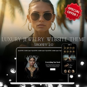 Premium Shopify Theme, Luxury Shopify Theme, Jewelry Shopify Theme, Fashion Shopify Website, Website Theme for Jewelry, Website for Clothing