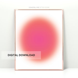 Gradient Printable Aesthetic Poster Gradient Print Aura Energy Aesthetic Wall Art Aura Print Dorm Wall Art Bedroom Wall Art DIGITAL DOWNLOAD