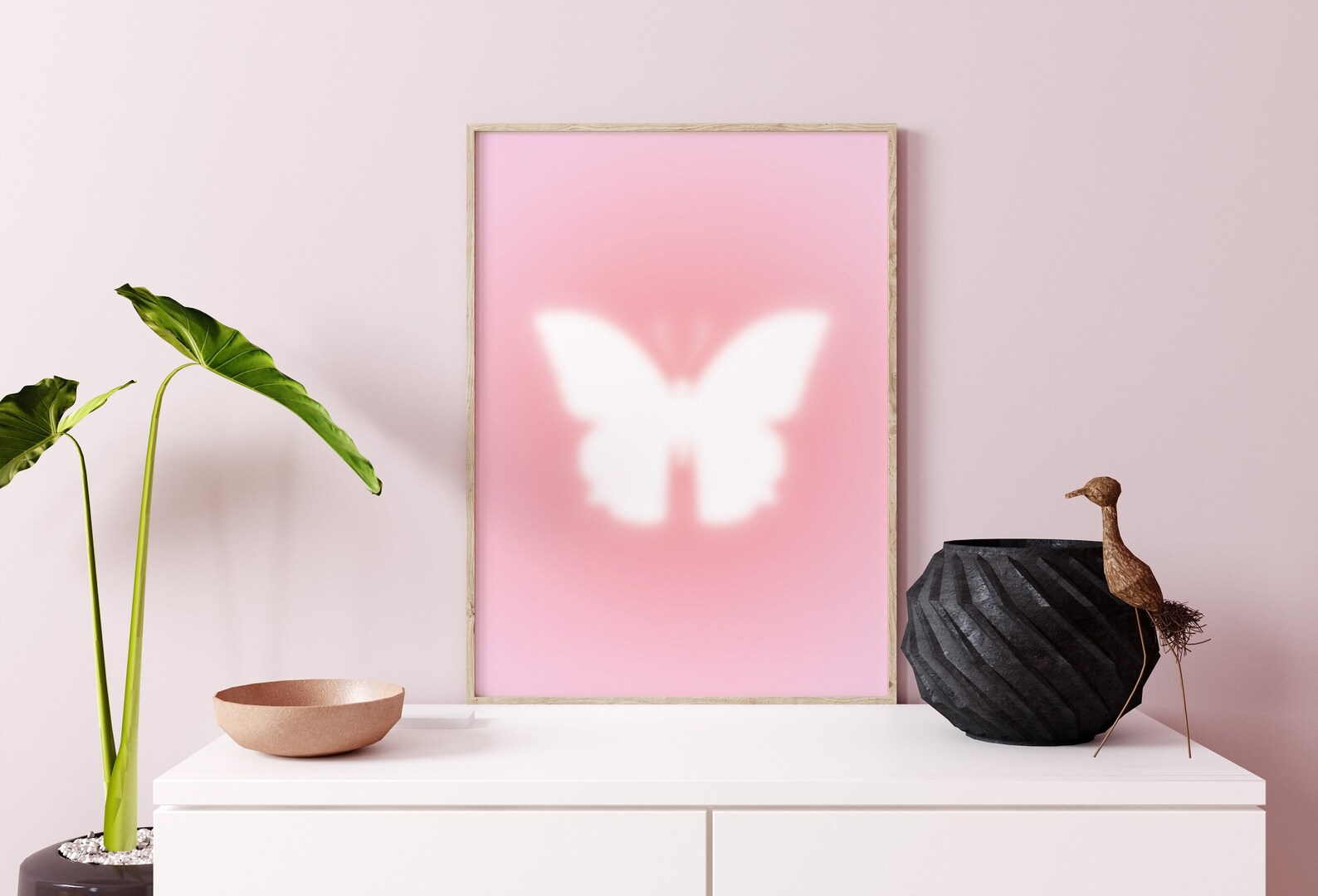 Butterfly Printable Aesthetic Wall Art Dorm Decor Gradient - Etsy
