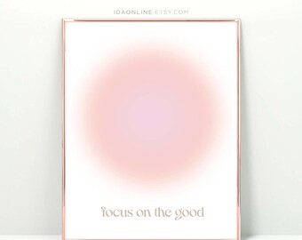 Manifest Druckbares Zitat Poster Farbverlaufsdruck Aura Poster spirituelle WandKunst Zitat Print Affirmation Wandkunst Aura Druck DIGITAL DOWNLOAD