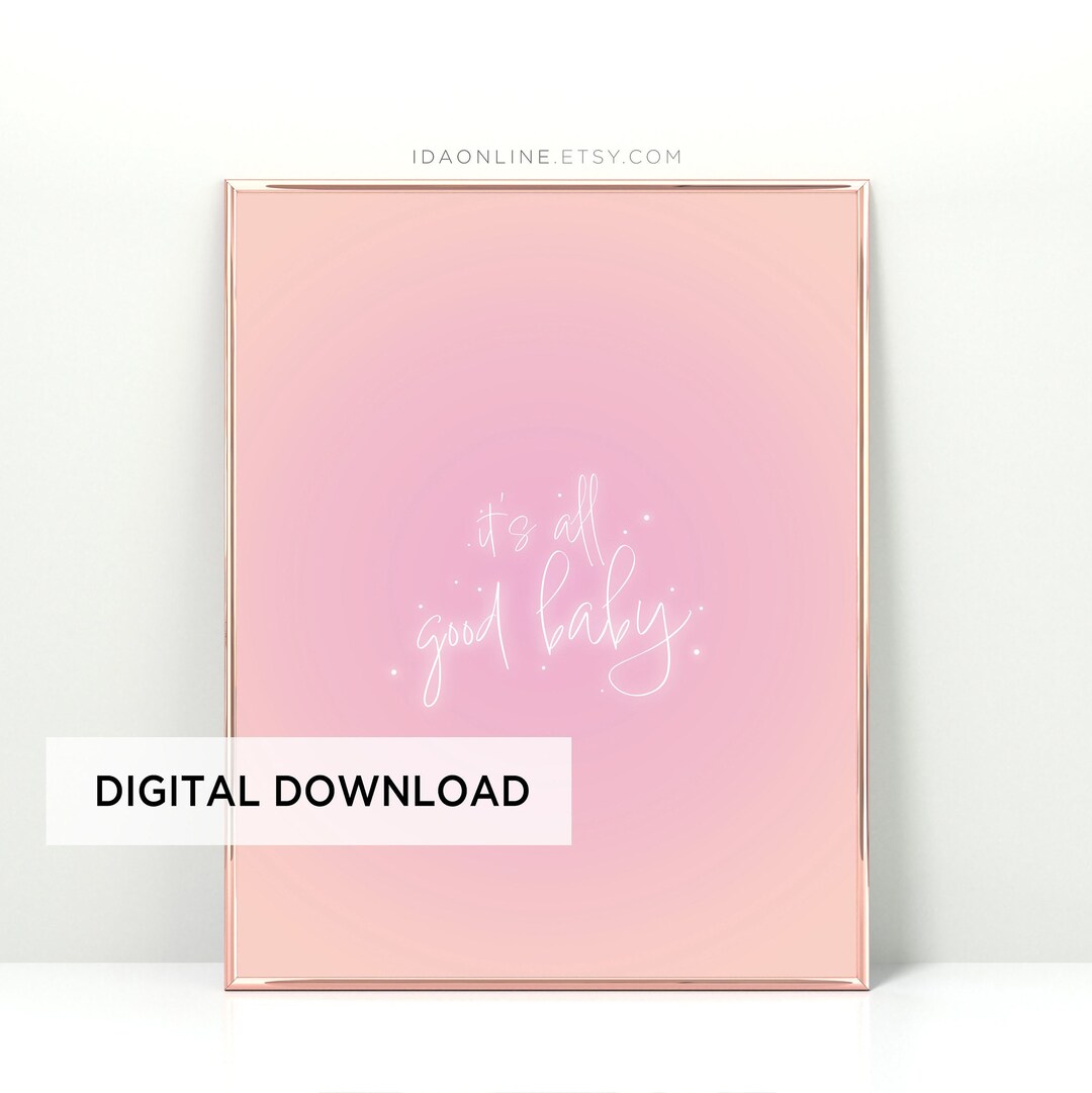 Manifest Printable Quote Poster Gradient Print Aura Poster - Etsy