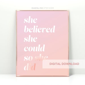 Inspirador Diciendo Manifiesto Imprimible Cita Póster Aura Poster Afirmación Wall Art Póster Rosa Póster Estético Dorm Girls Room Poster