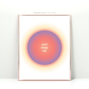 Manifest Printable Quote Poster Gradient Print Aura Poster Spiritual Wall Art Quote Print Affirmation Wall Art Aura Print DIGITAL DOWNLOAD
