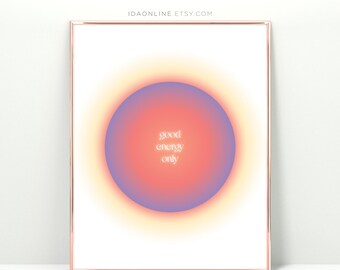 Manifest Druckbares Zitat Poster Farbverlaufsdruck Aura Poster Spirituelle Wandkunst Zitat Druck Affirmation Wandkunst Aura Druck DIGITAL DOWNLOAD