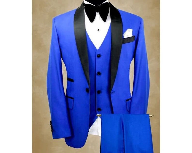 Royal blue wedding clearance tuxedo