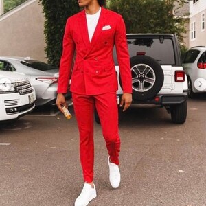 2023 High Quality Red Velvet Red Velvet Suit Mens Customizable Wedding  Tuxedo, Formal Dress, Dinner Party, Prom Suit Coat Pants From Imonerythan,  $88.14