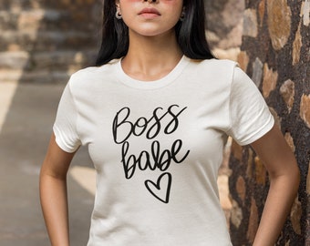 Boss Babe T-shirt - Etsy