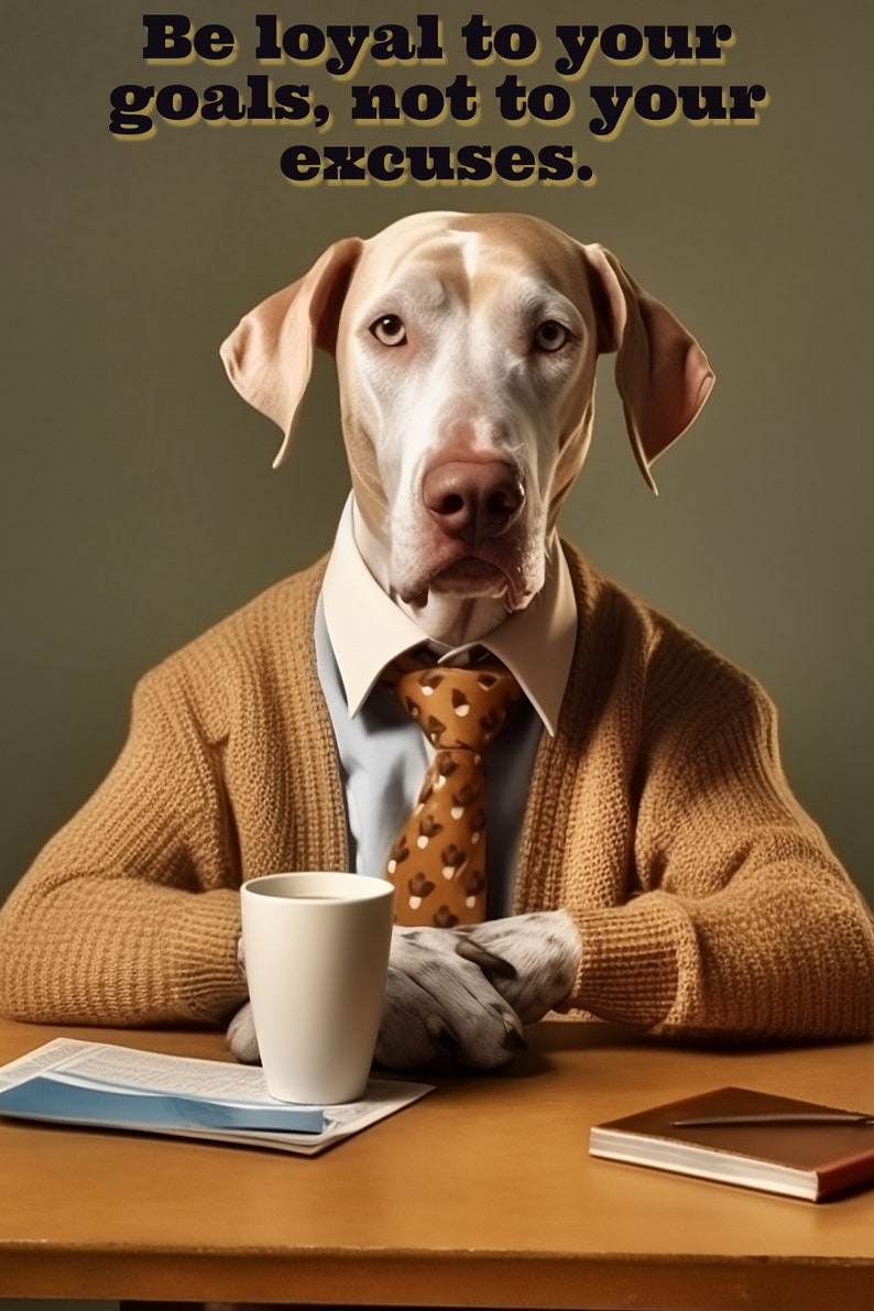 Motivational Dog Poster Collection Digital Download Bundle Etsy