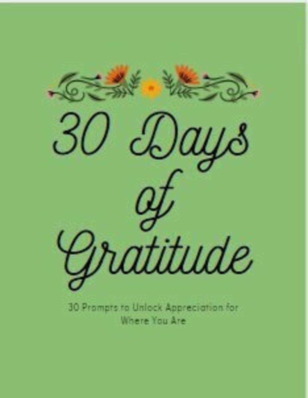 Digital Gratitude Journal, 30 Prompts to Unlock Appreciation for Where ...